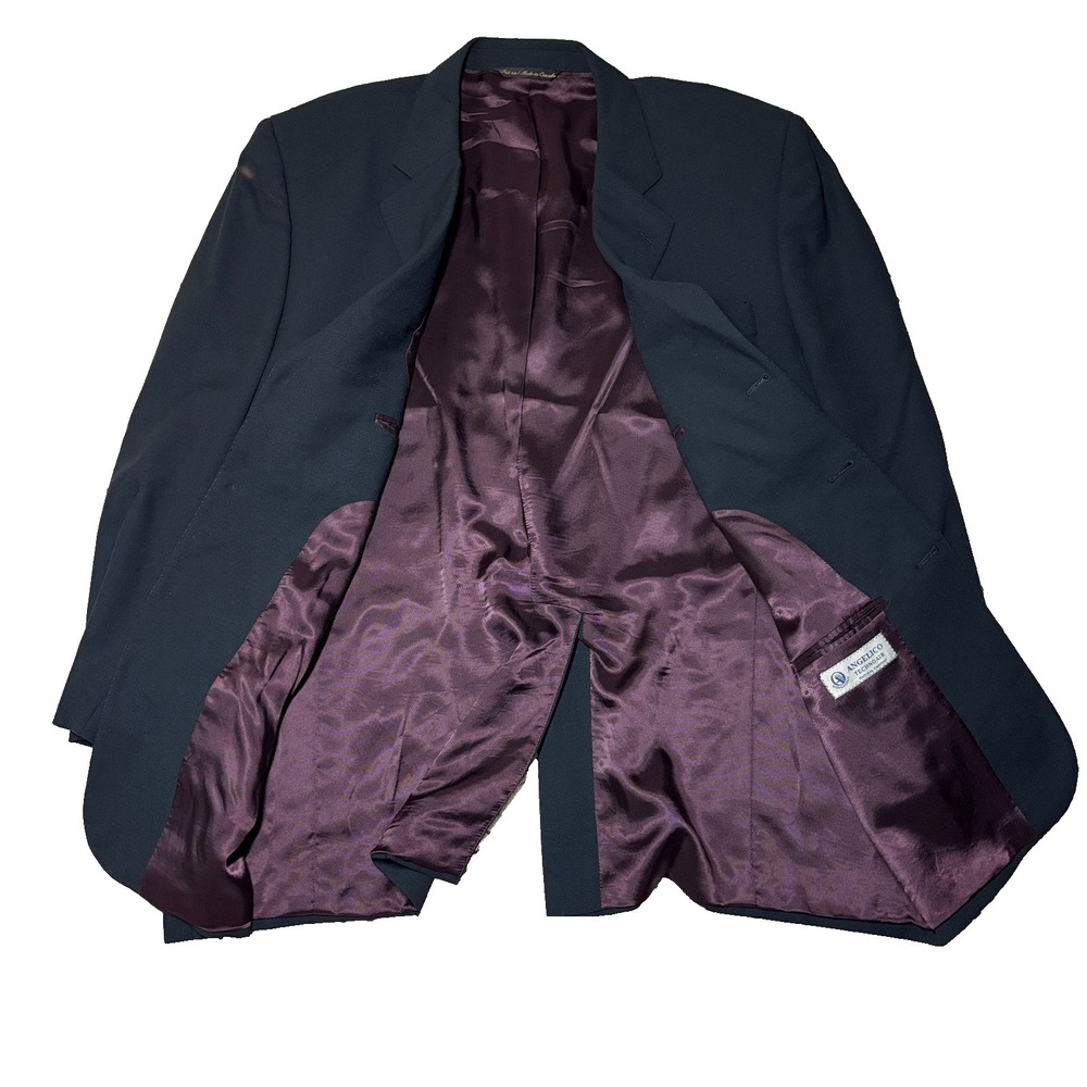 Bespoke Fraser Steen Toronto Savile Row Wool Sport Coat Blazer Angelico 46R